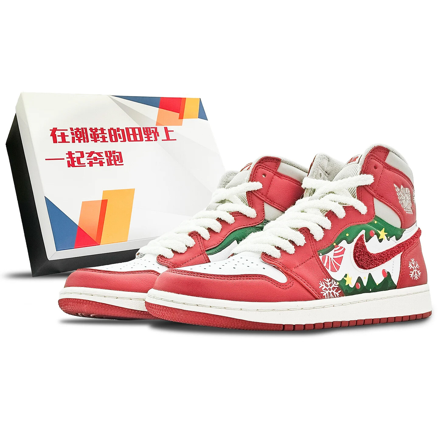 

Кроссовки Air JORDAN 1 Vintage Basketball Women's High-Top, красный/зеленый