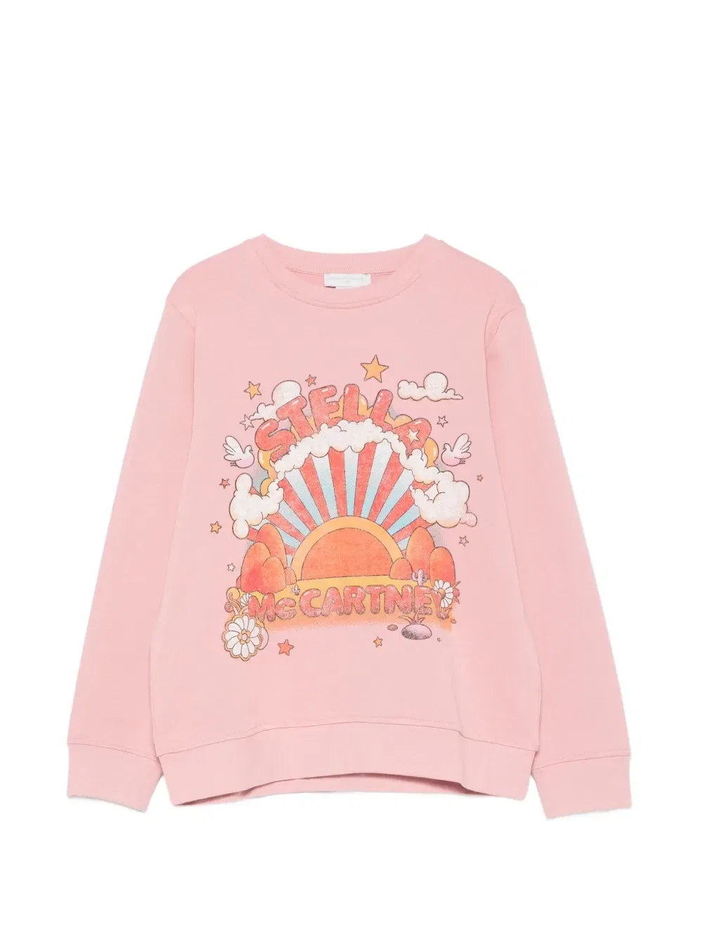 Свитшот с графическим принтом Stella Mccartney Kids, розовый