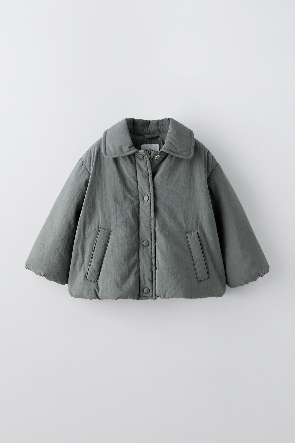 

Куртка из нейлона ZARA, синий/серый