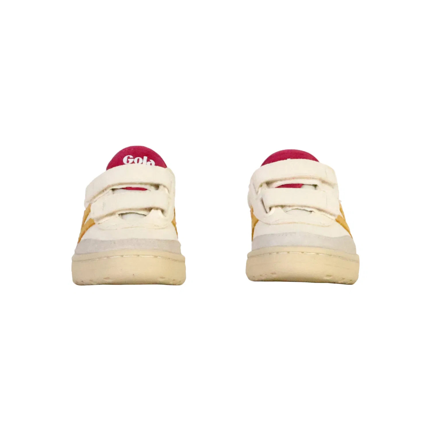 Кроссовки низкие детские из кожи Falcon Strap Gola, белый — фото 4