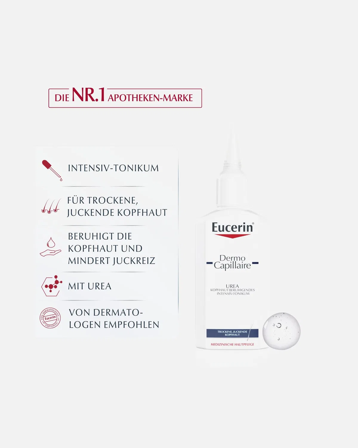 Тоник для волос дермокапиллярный интенсивный тоник с мочевиной Eucerin, 100 Ml — фото 3