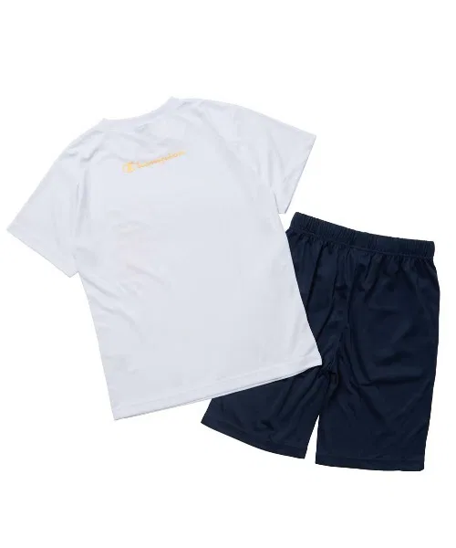Детская футболка с принтом и шорты Champion T-SHIRT AND SHORTS, Лавандовый — фото 3