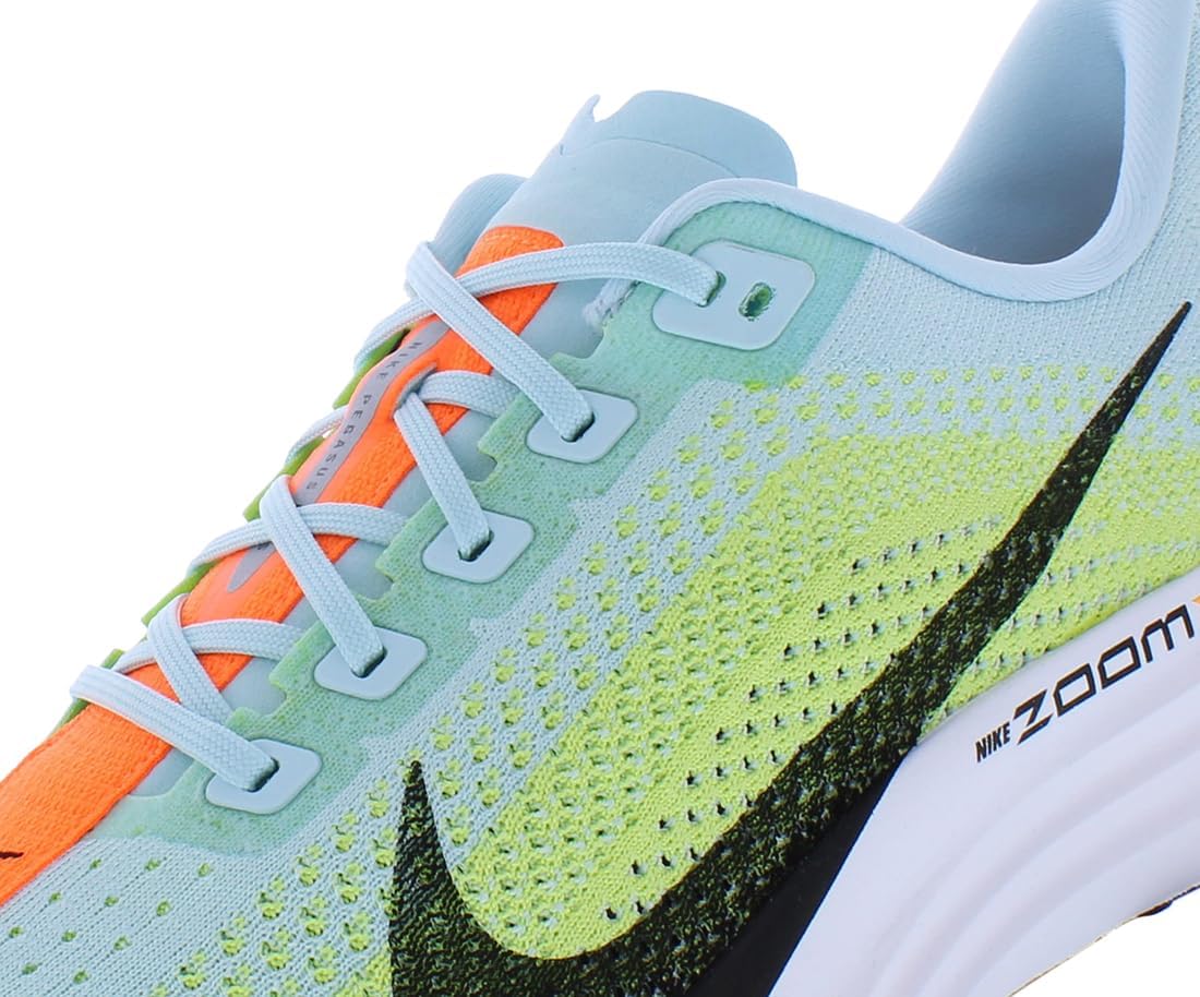Мужские беговые кроссовки Nike Pegasus Plus, белый/черный/синий/оранжевый — фото 2