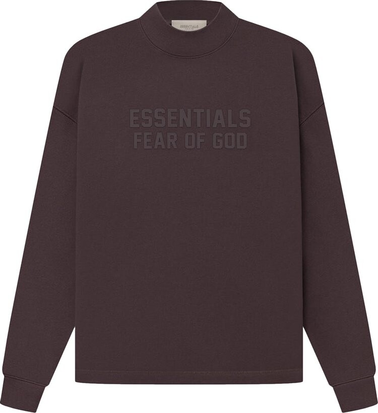 

Толстовка Fear of God Essentials Relaxed Crewneck 'Plum', коричневый