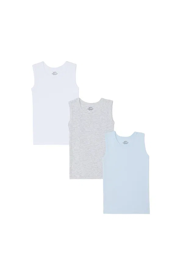 Комплект из 6 маек, хлопок, Ovs, Light Blue Grey, светло-голубой/серый — фото 2