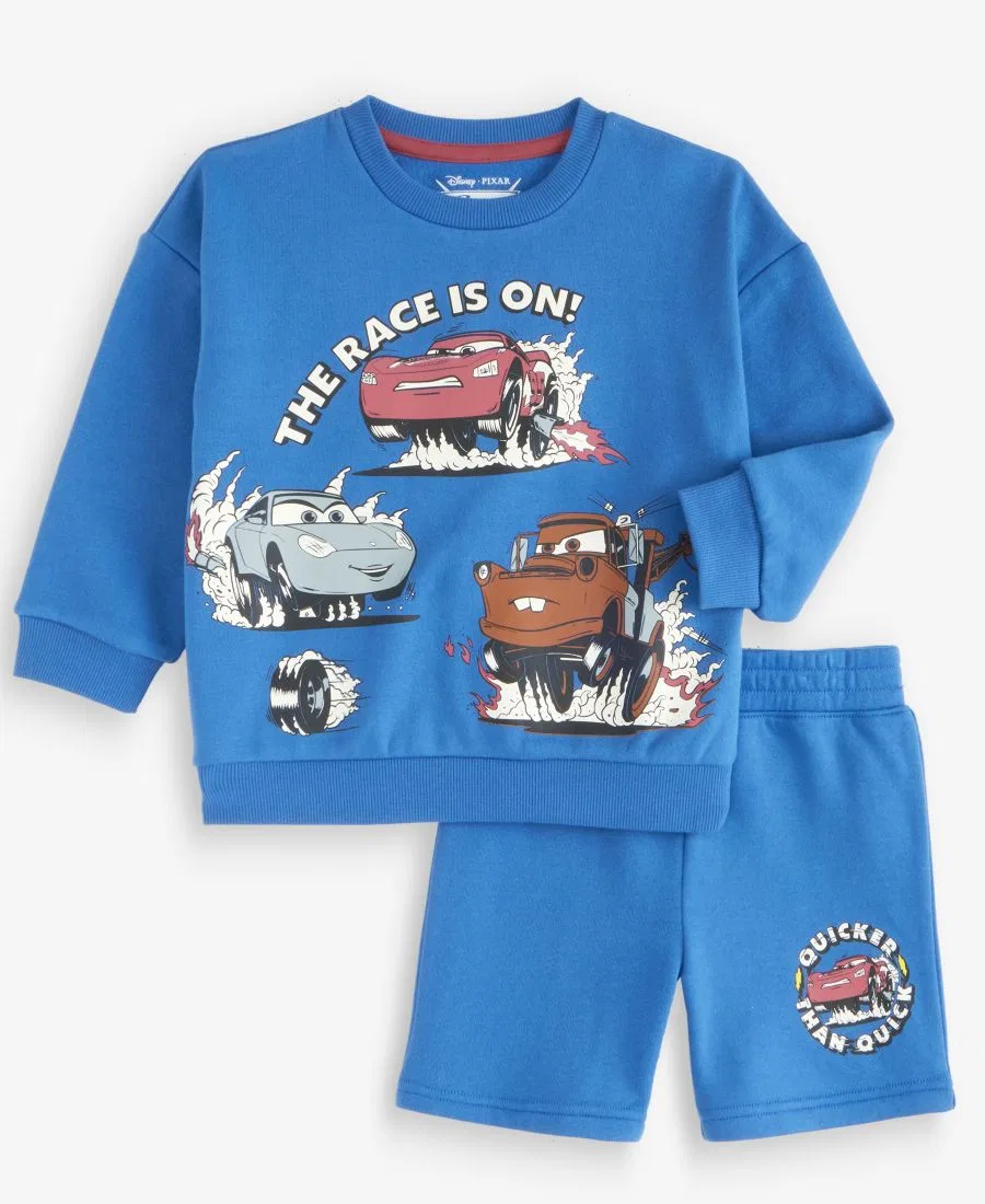 Комплект из свитшота и шорт с принтом Cars Epic Threads, Nouvean Navy