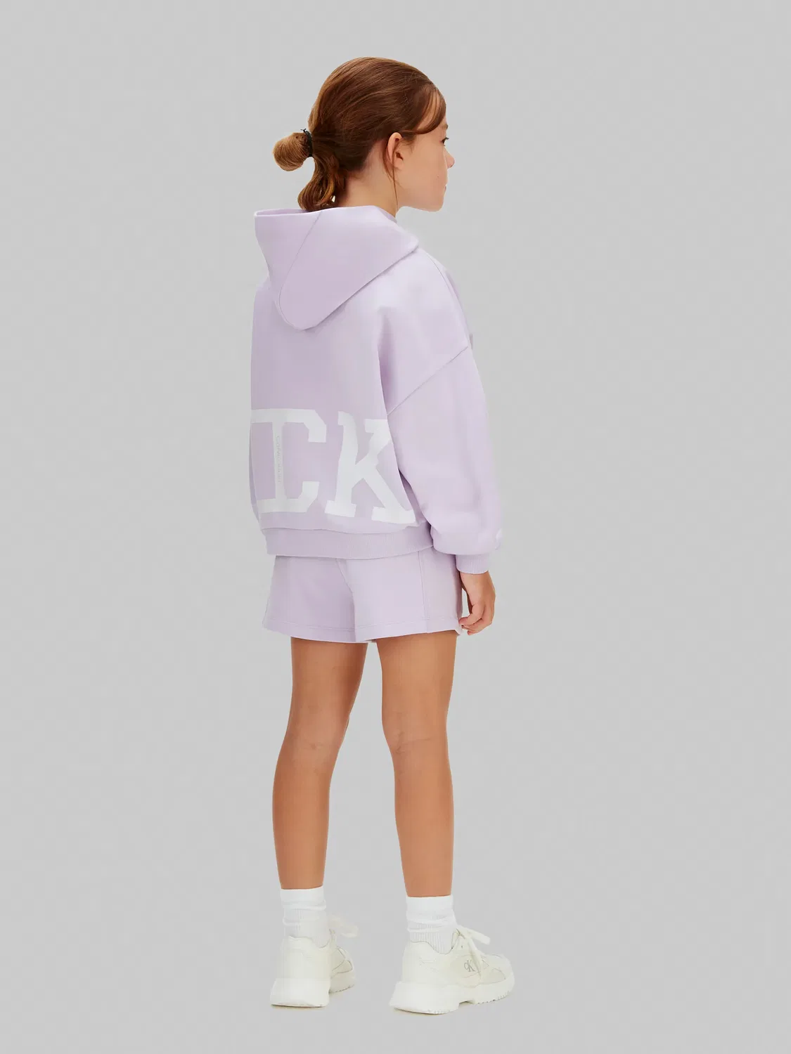 Детские шорты для девочек из футера Calvin Klein, Morado — фото 3