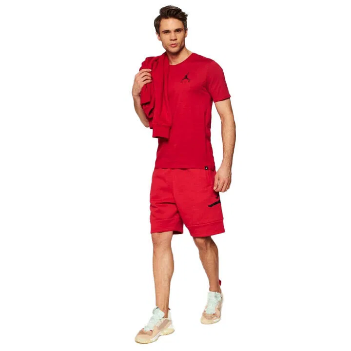 Мужская хлопковая футболка Jordan Mj Jumpman Air Embroidered Tee, Rot — фото 4