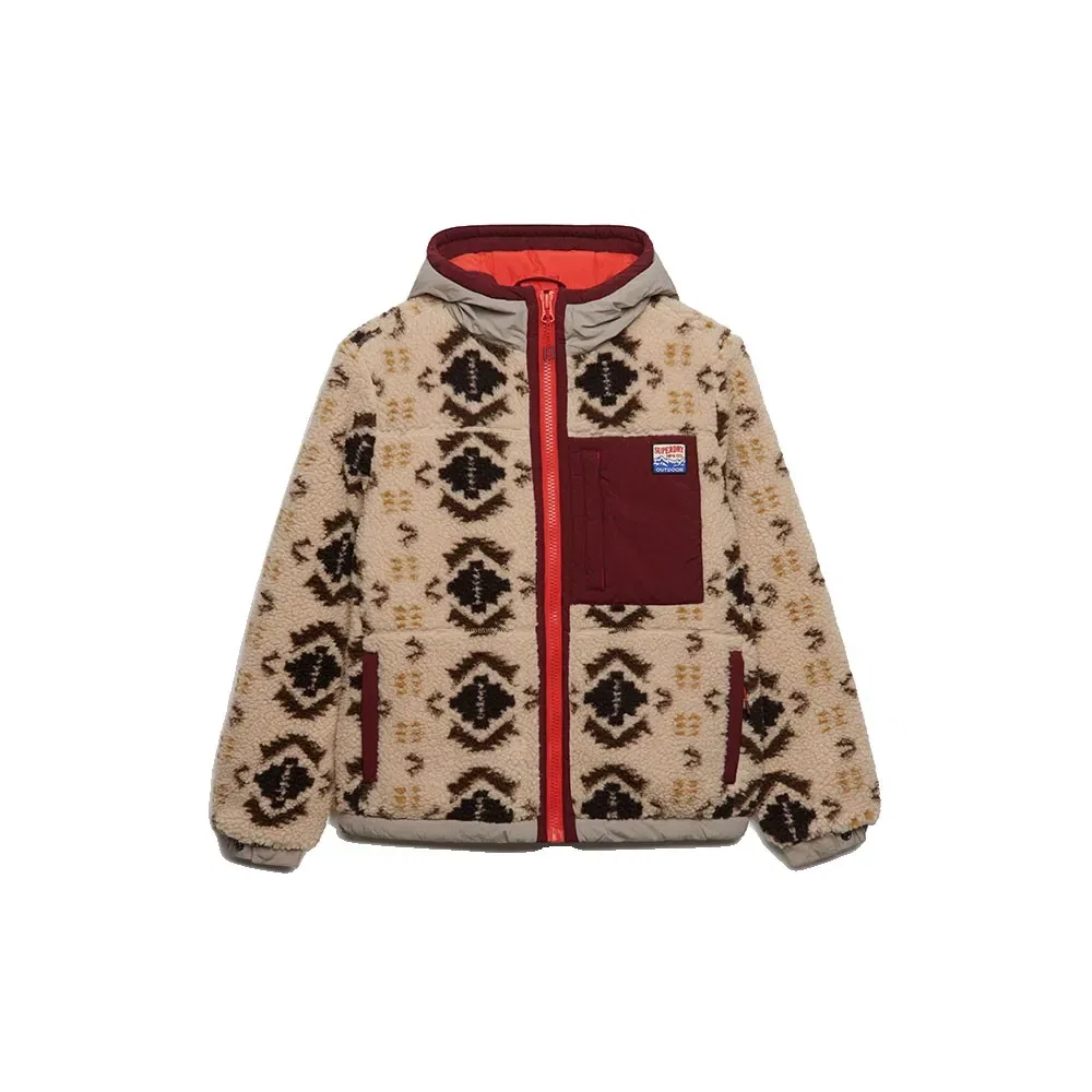 Женская куртка с начесом Superdry, Brown — фото 3