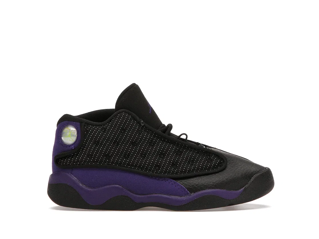 Детские кроссовки с принтом Jordan 13 Retro Jordan, Black/Court Purple-White