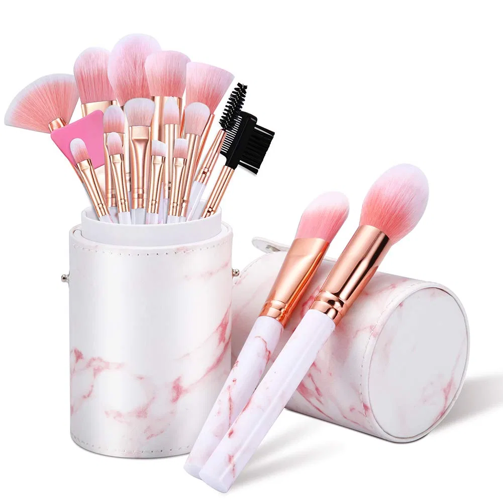 Набор кистей для макияжа Glamour Gaze, 16 предметов, розовый