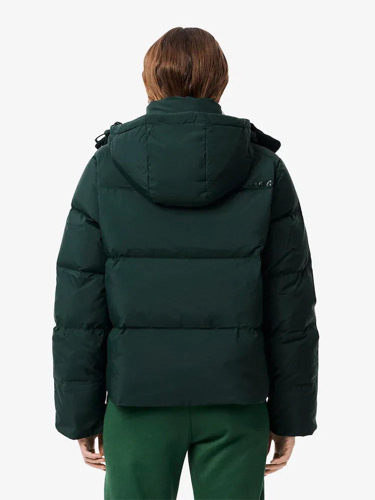 Куртка женская LACOSTE YZP, короткая с капюшоном, полиамид — фото 3