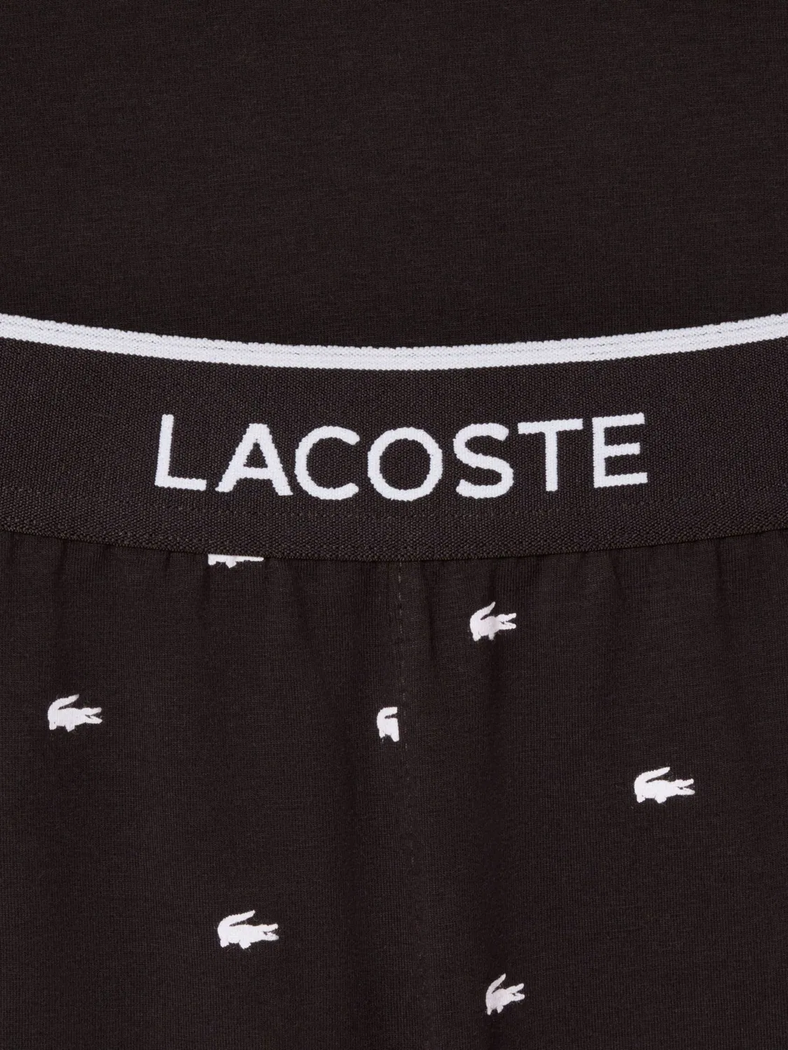 Пижама с принтом крокодила Lacoste, коричневый — фото 4