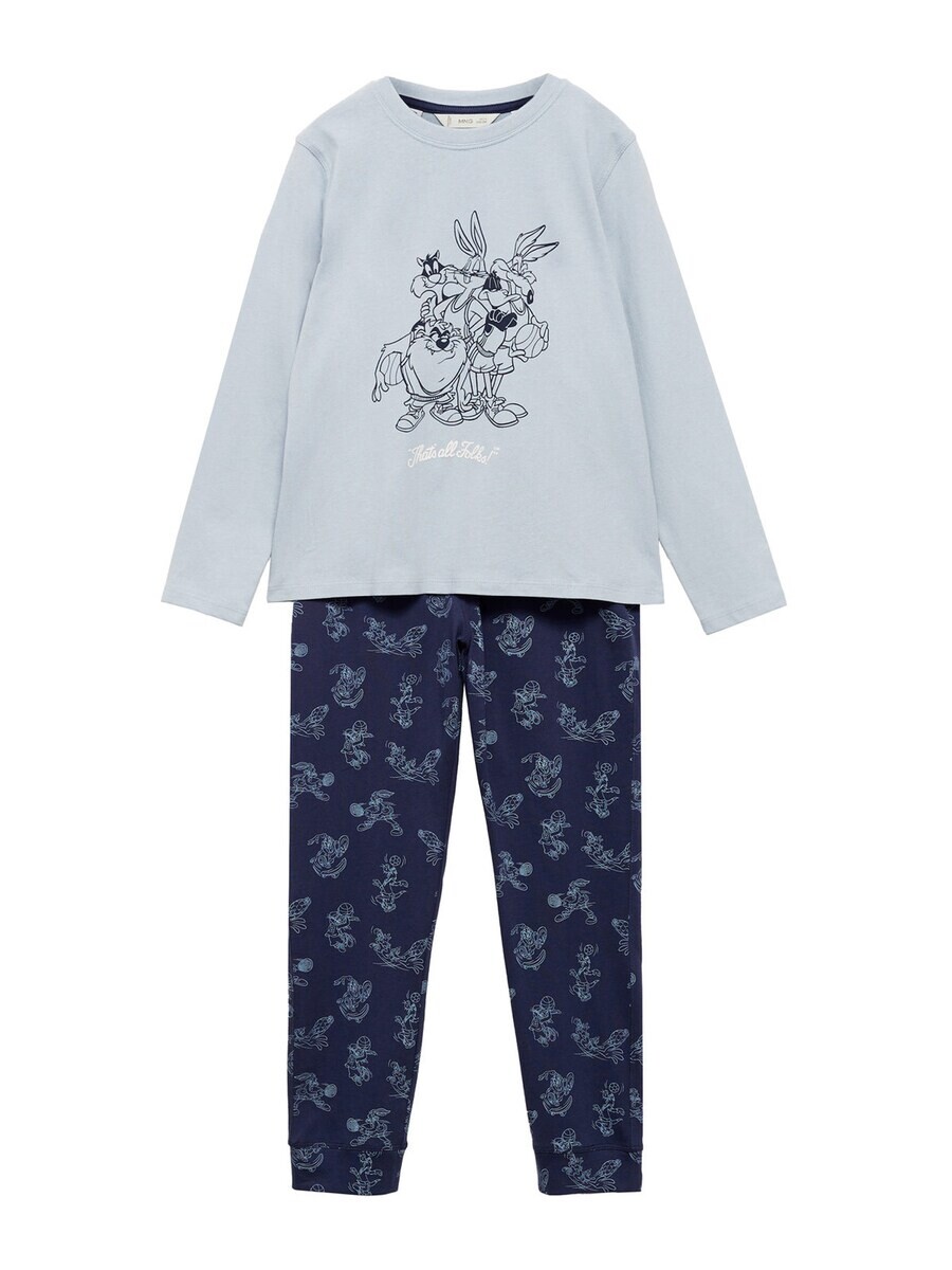 

Пижама MANGO KIDS Pajamas LOONEY, цвет Navy/Light blue