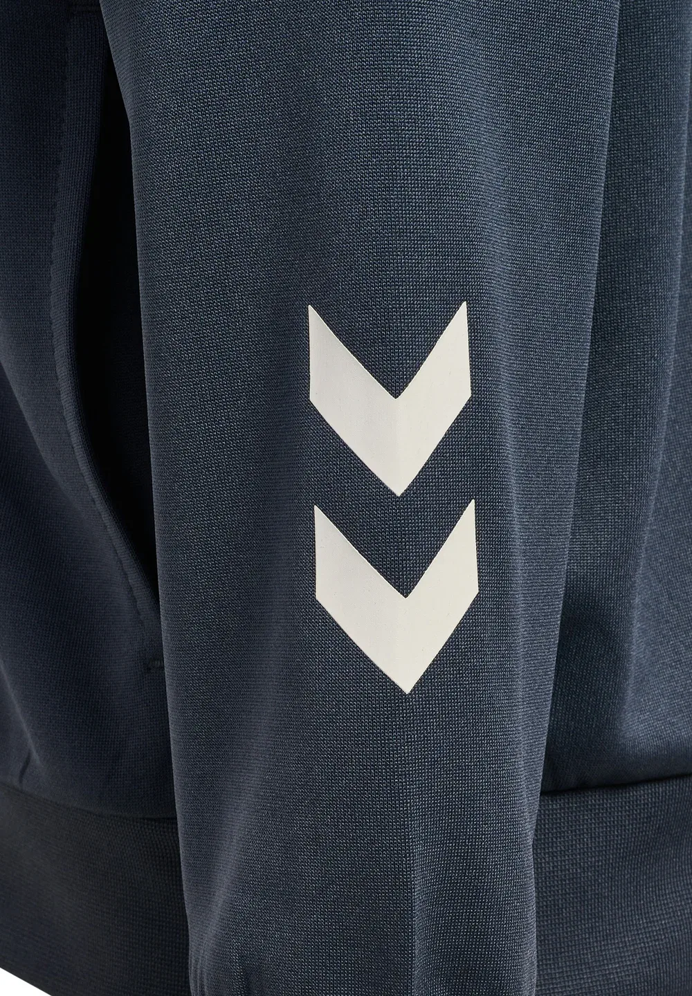 Куртка Hmljr reg poly block на молнии, унисекс - толстовка на молнии Hummel, Ombre Blue — фото 4