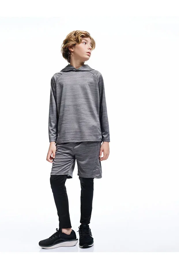 Детские шорты для мальчиков с завязками на поясе Koton, Gray — фото 2