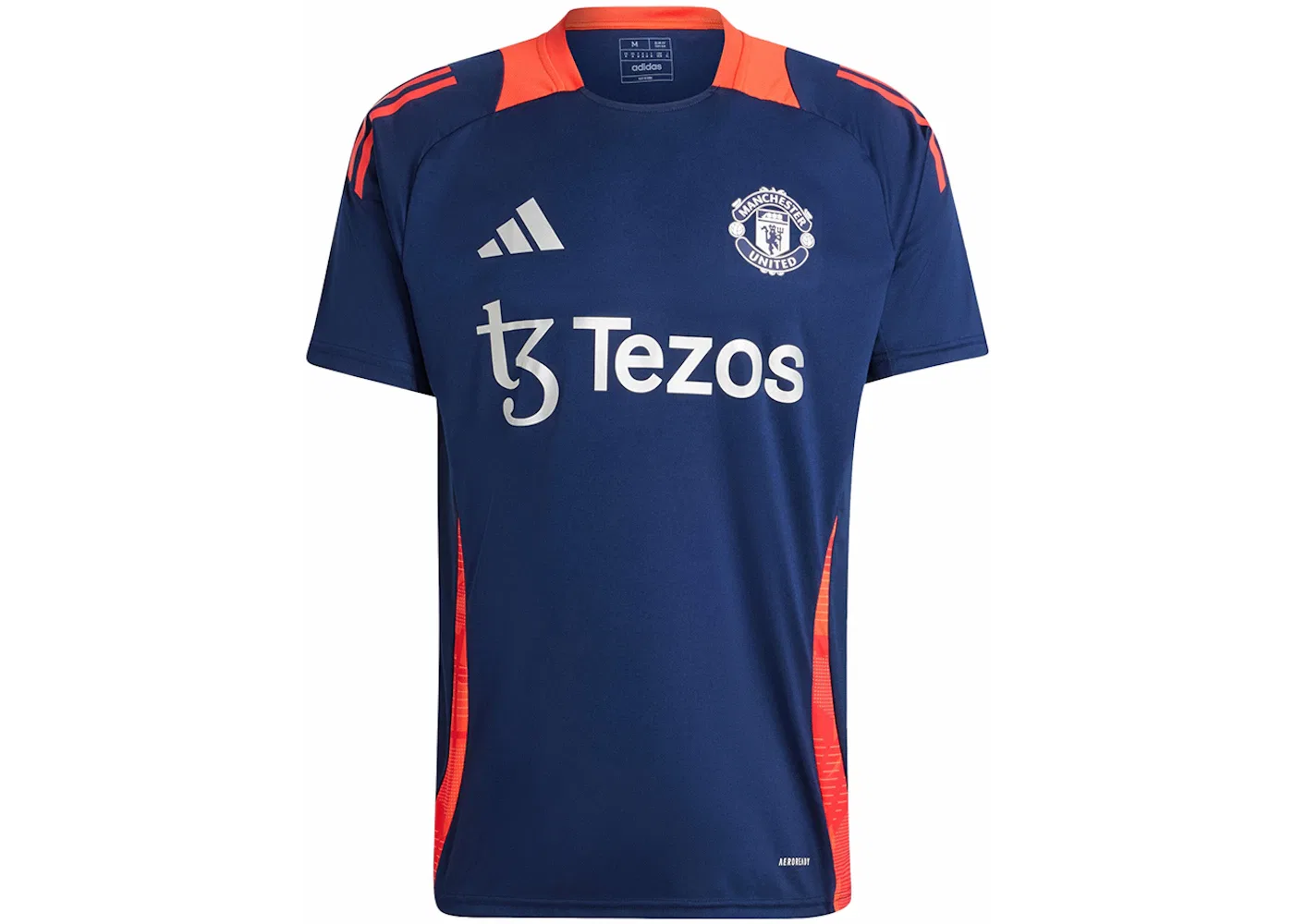 Мужская тренировочная футболка с длинным рукавом Adidas, Color Night Indigo/Bright Red