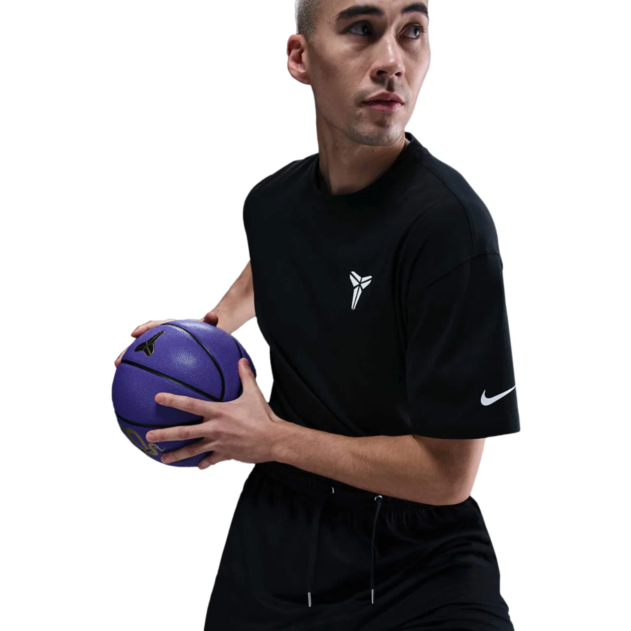 Мужские шорты KB Dri-FIT Fund 6" Nike, черный/белый — фото 3