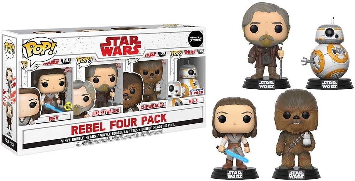 

Набор фигурок Funko POP! Star Wars: The Last Jedi-Rebel 4-Pack Bundle, 4 шт