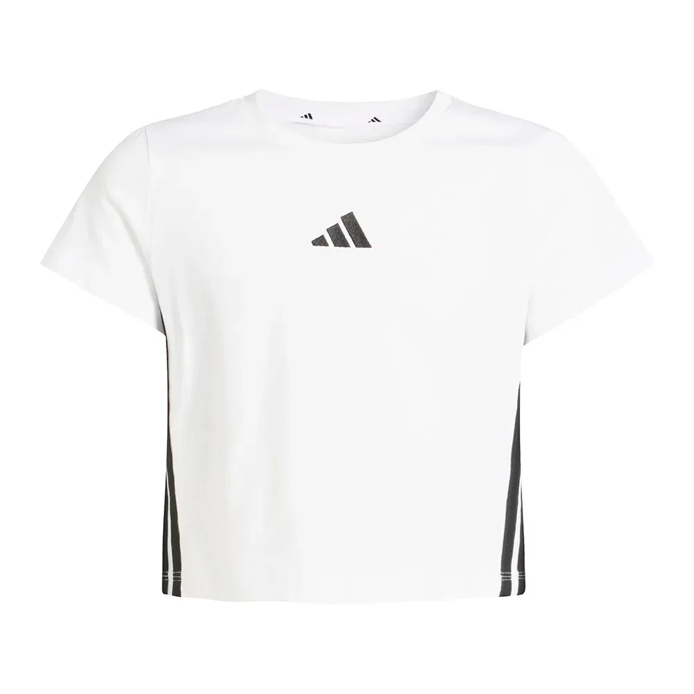 Детская футболка с коротким рукавом Adidas Essentials, White — фото 3