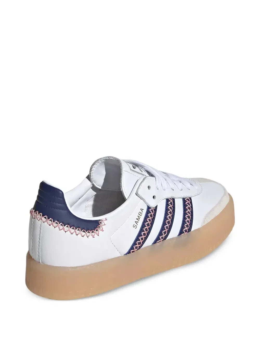 Кроссовки Samba с отстрочкой Adidas Kids, белый — фото 3