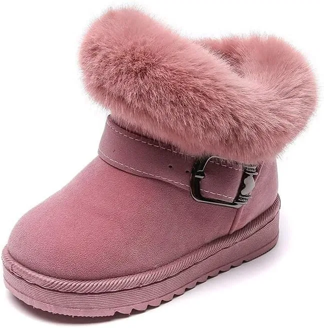 Детские зимние сапоги для девочек с принтом Zonkacen, Pink
