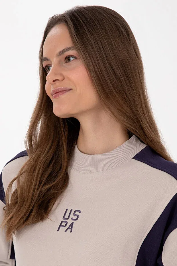Женские свитшот с круглым вырезом U.S. Polo Assn., Plum — фото 2