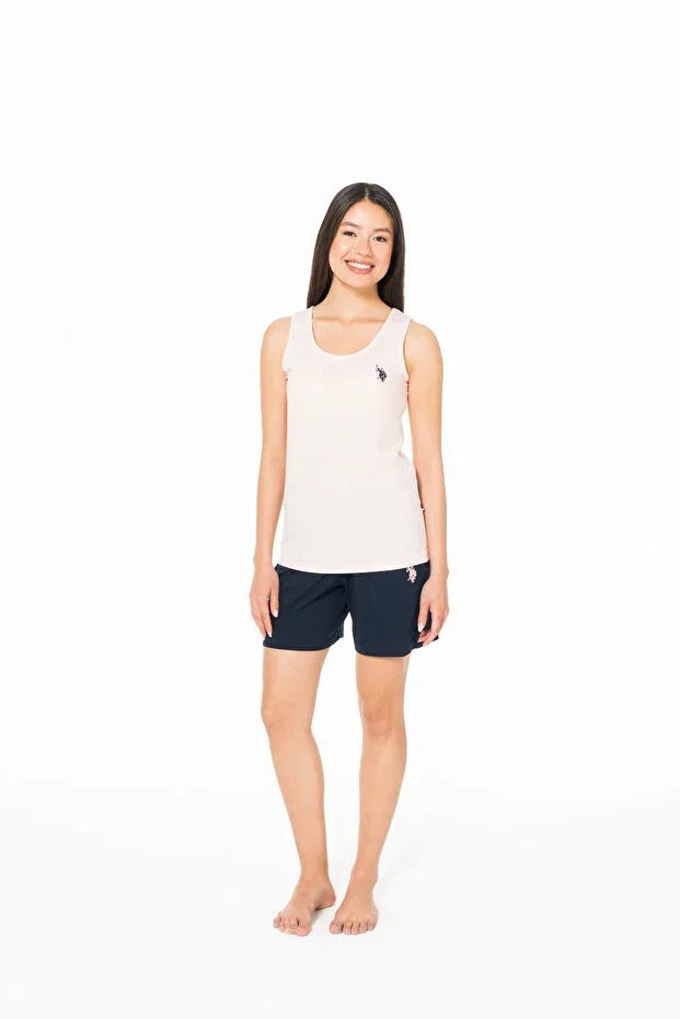 Женский комплект пижамы без рукавов U.S. Polo Assn., Pink Melange