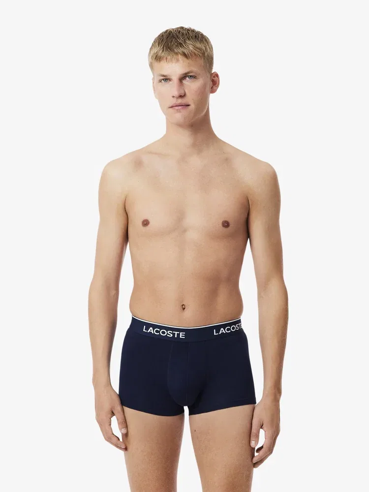 Боксеры мужские с цветной полосой LACOSTE, Navy