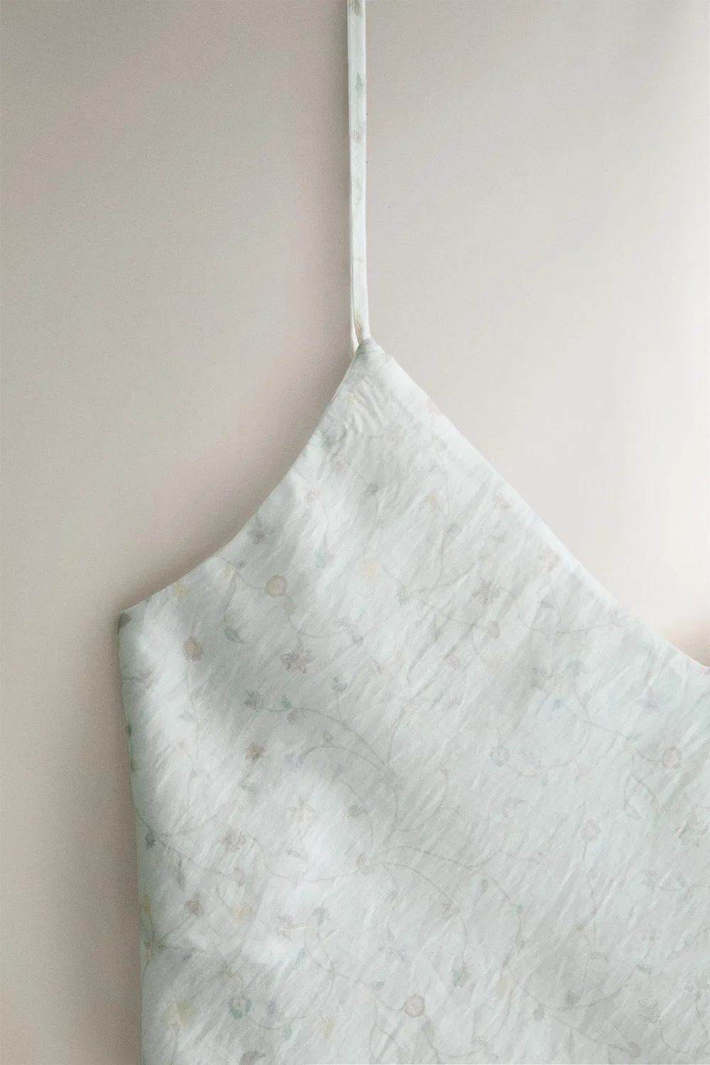 Топ с цветочным принтом на бретелях ZARA, Sea green — фото 3