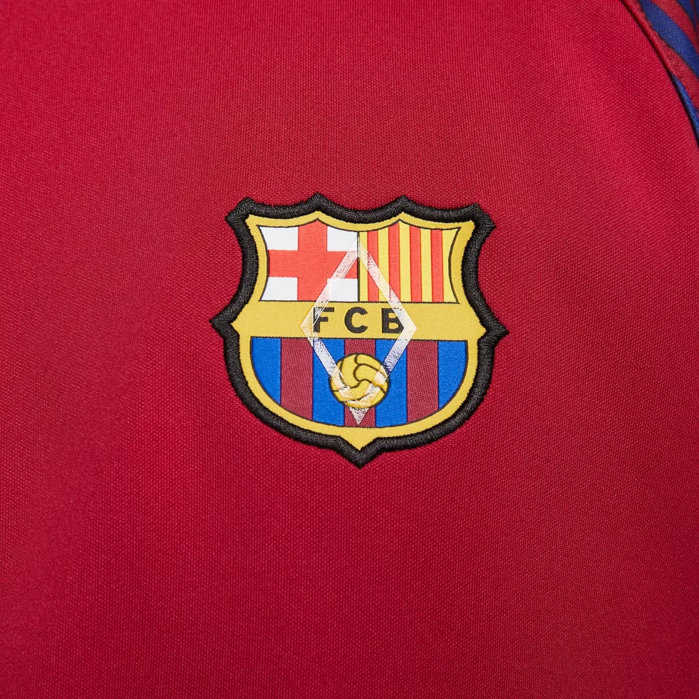 Куртка спортивная на молнии с логотипом FC Barcelona Academy Pro Nike, красный — фото 4