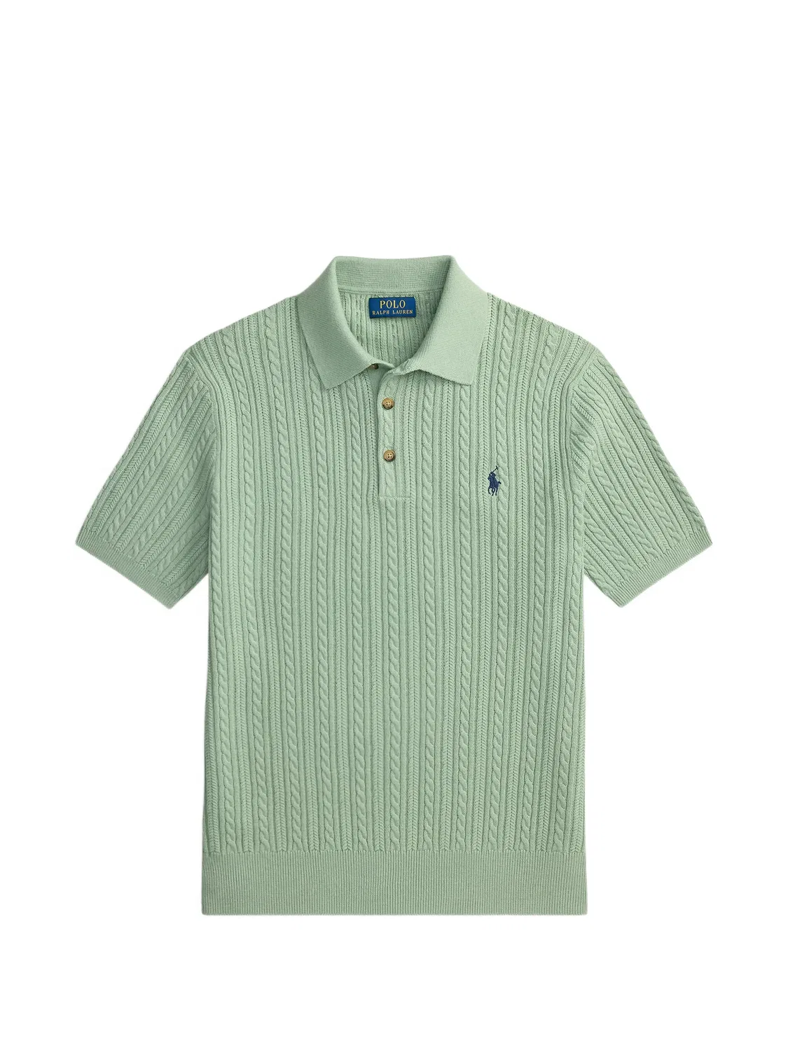 Polo Ralph Lauren Джемпер-поло хлопковый зеленый