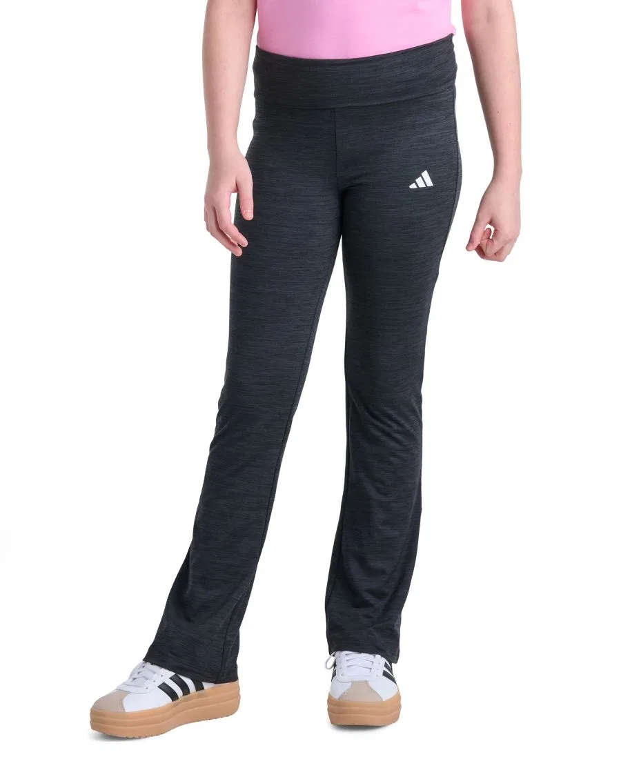 Леггинсы с заниженной посадкой и расклешенными штанинами adidas, Black With Gray