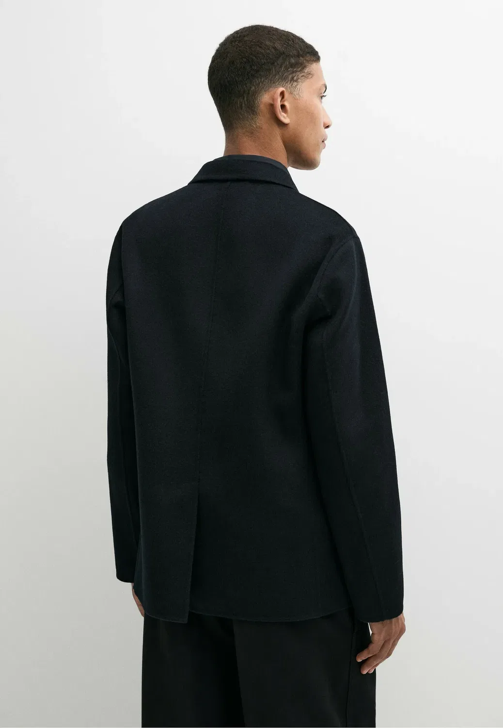 Двусторонний пиджак из шерстяной смеси - блейзер Massimo Dutti, Dark Blue — фото 3