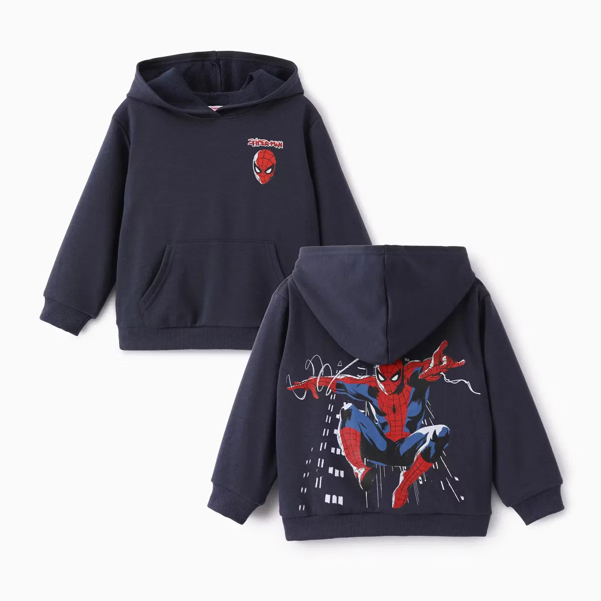 Худи с капюшоном и кенгуру-карманом Disney Spider-Man PATPAT — фото 4
