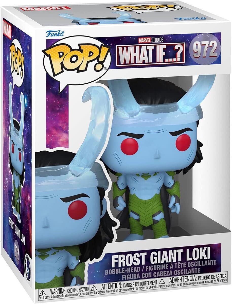

Фигурка Marvel: What If - Frost Giant Loki Funko Pop! Vinyl Figure (Bundled with Compatible Pop Box Protector Case)