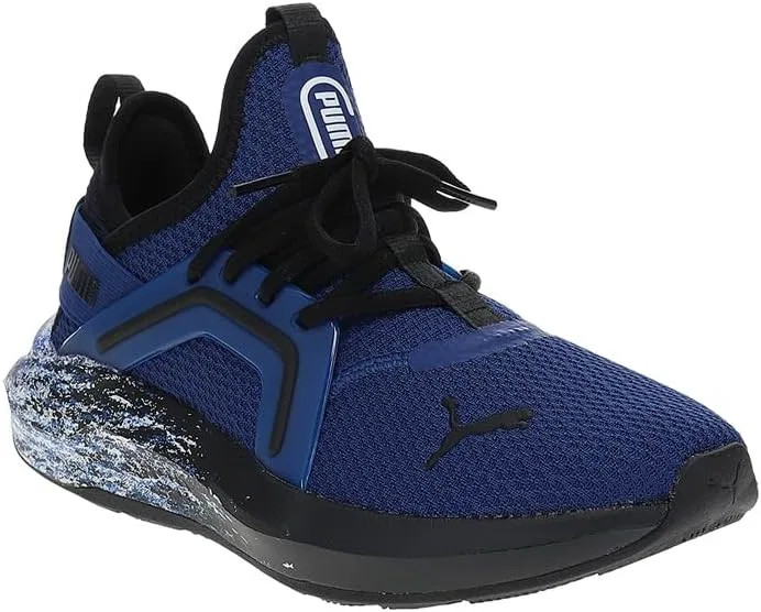 Детские кроссовки для мальчиков с шнуровкой Enzo 5 Blizzrizz PUMA, Blazing Blue/Black — фото 2