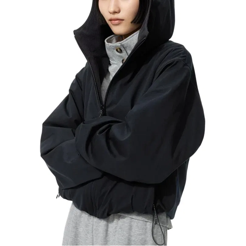 Женская куртка с капюшоном, Black, UNIQLO — фото 3