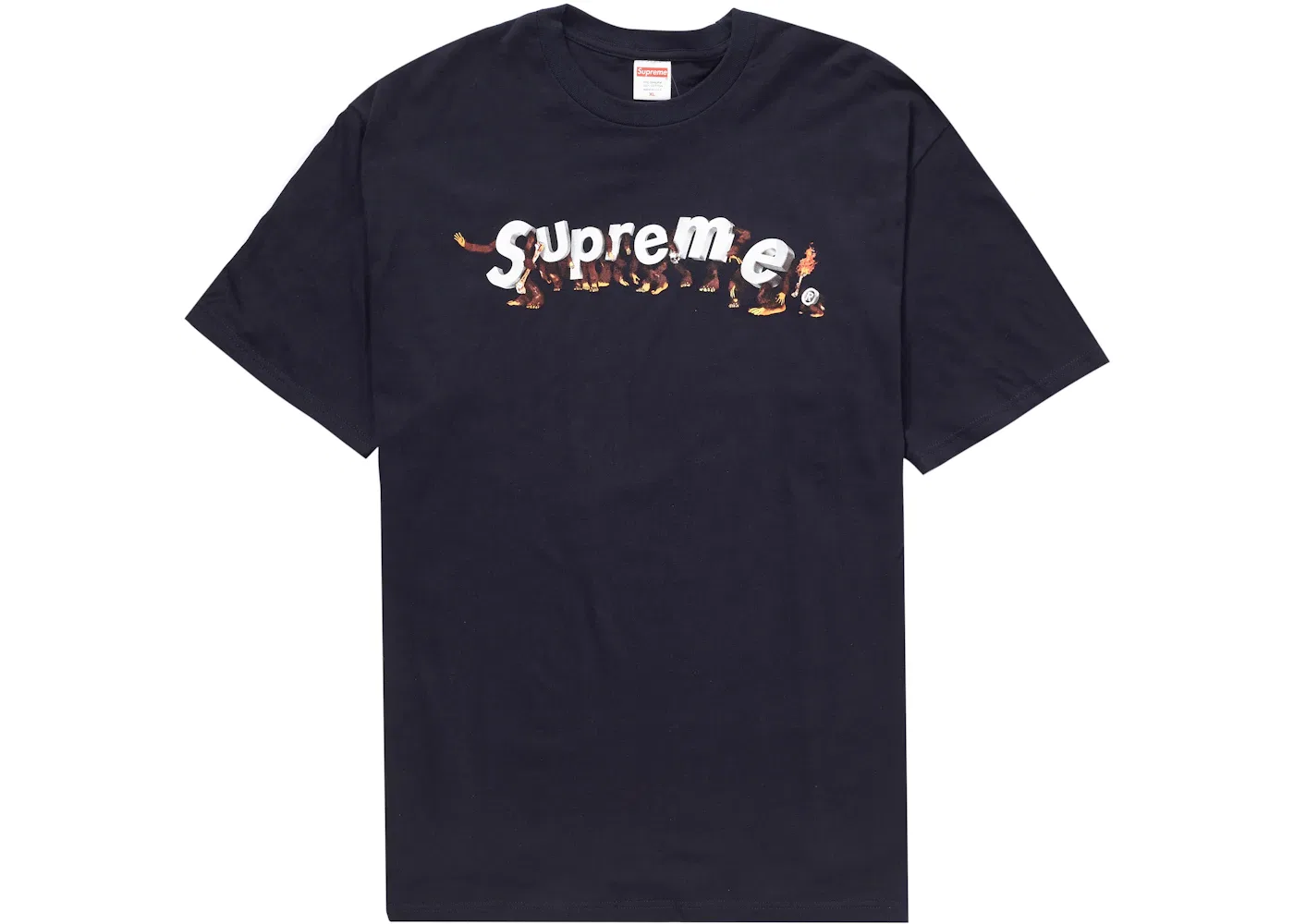 Мужская футболка с принтом Supreme Apes Tee Supreme, Navy