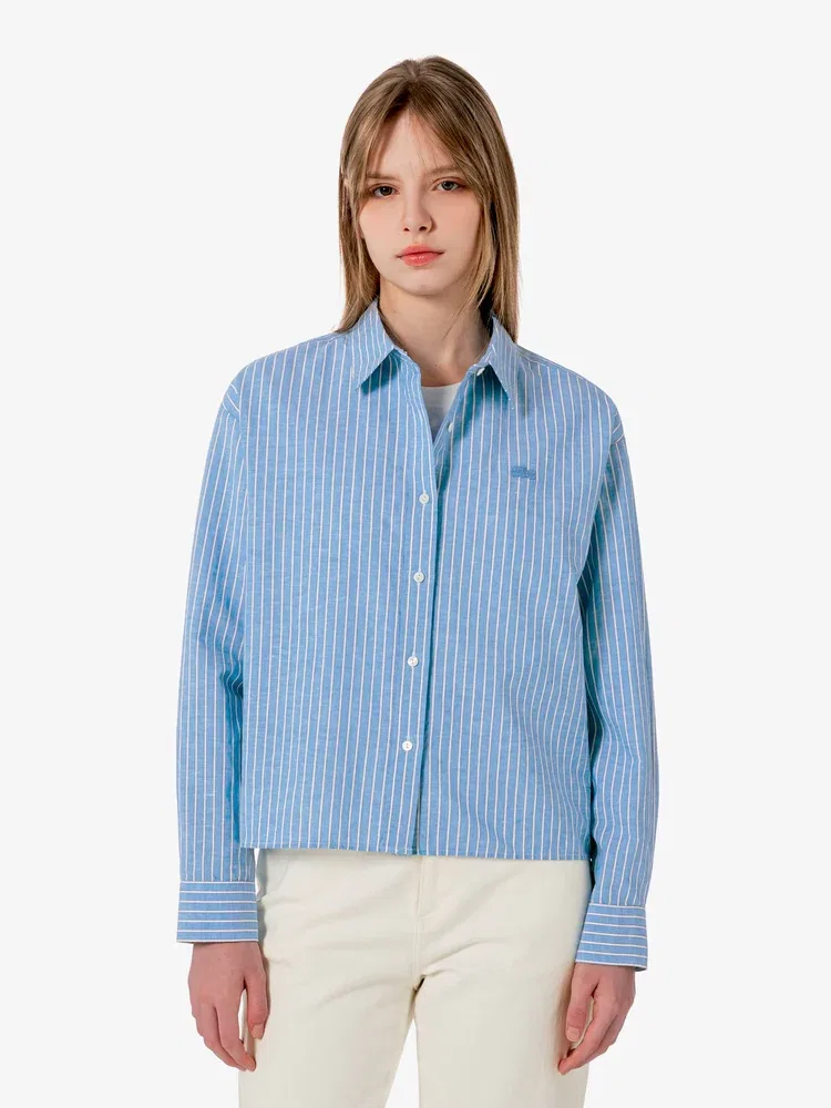 Рубашка кроп-топ LACOSTE, Blue