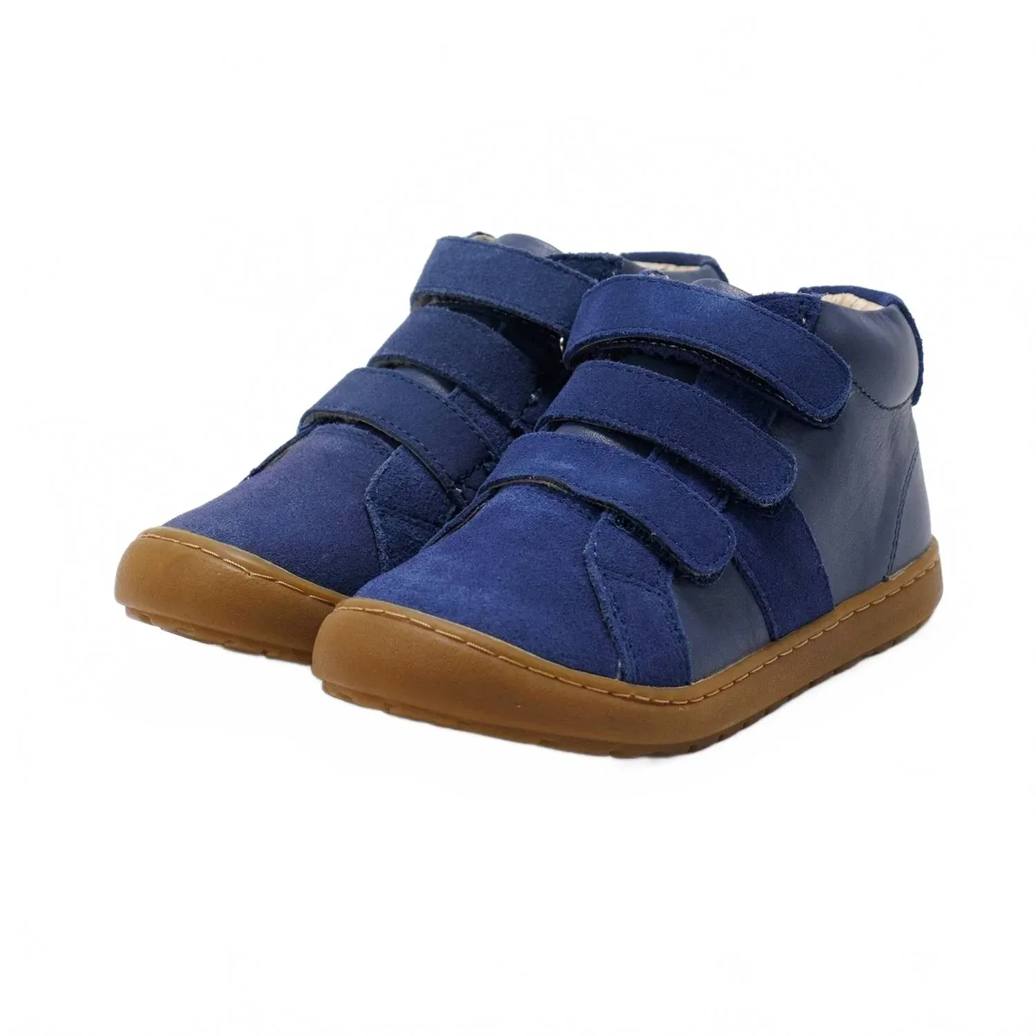 Детские кроссовки высокие с тройной застежкой Thunder Kick Old Soles, Petrol — фото 3