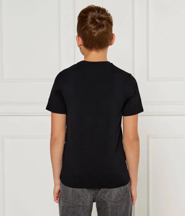 Детский комплект футболок BOSS Kidswear, черный — фото 4