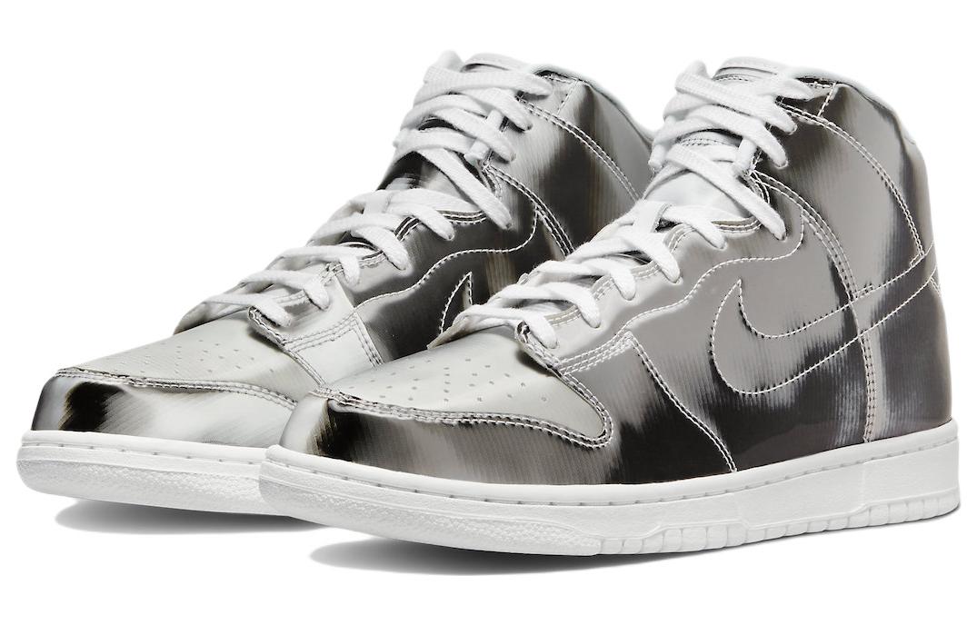 Кроссовки Nike X Clot Dunk High, серебристый — фото 3