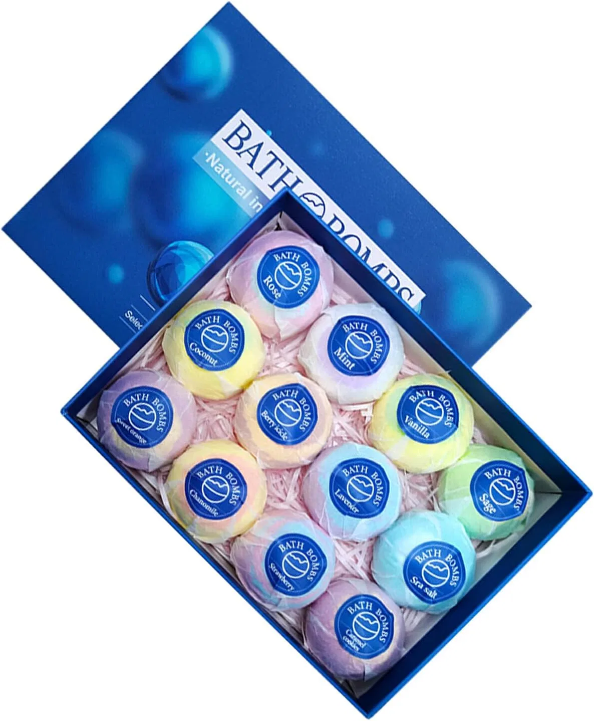 Набор Bath Bomb, osiuujkw, 1 шт, 950 г, Blue — фото 2