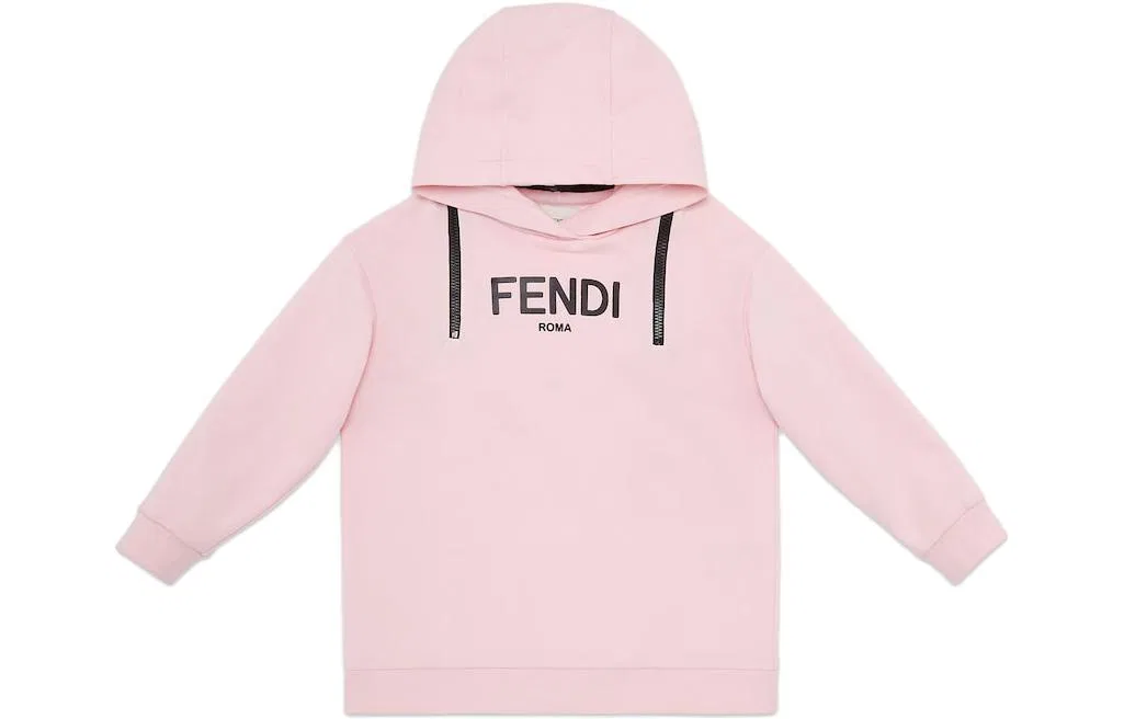 Детская толстовка с капюшоном Pink FENDI