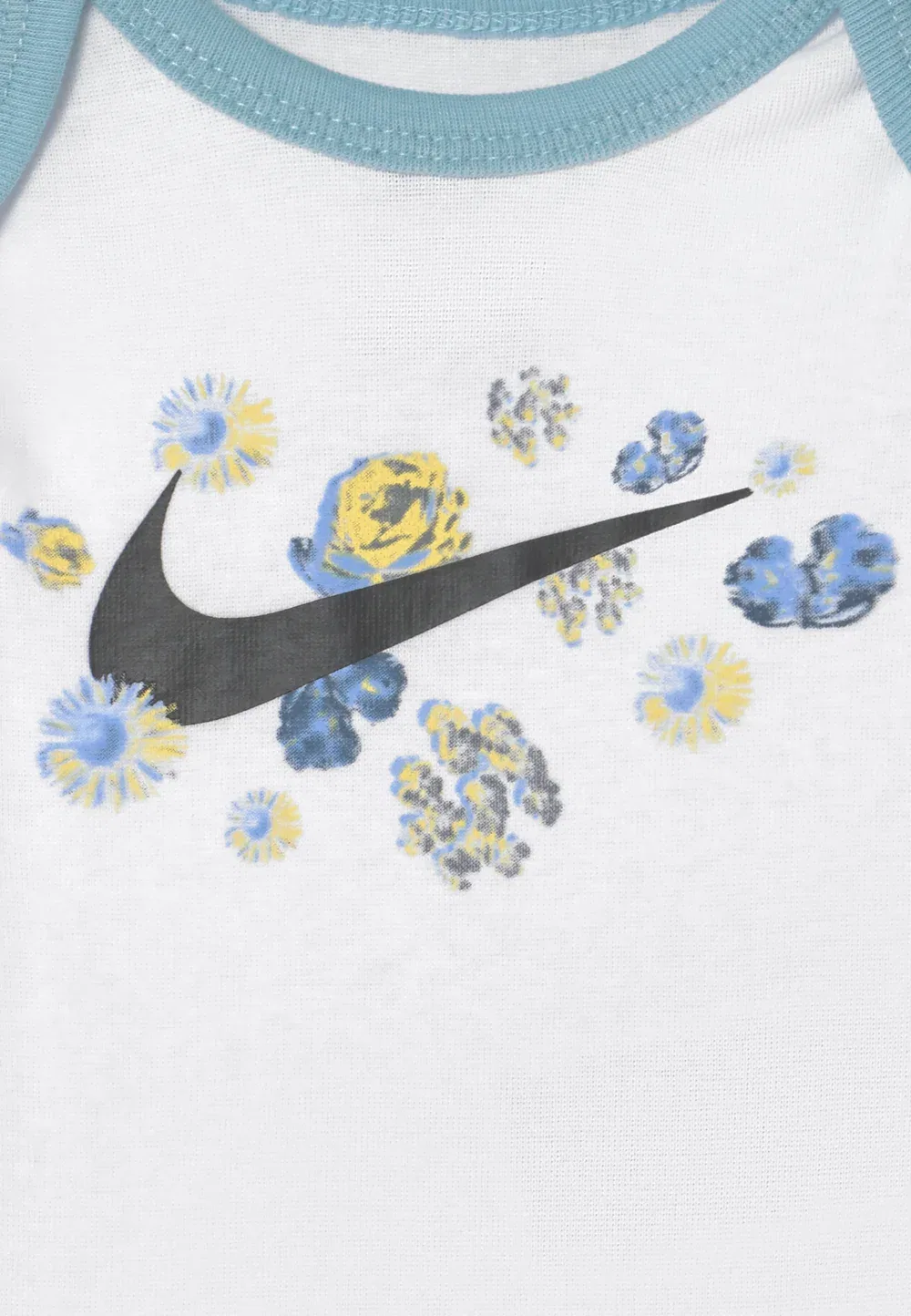 Мини-Комплект для девочек с цветочным принтом - футболка с принтом Nike Sportswear, White — фото 3