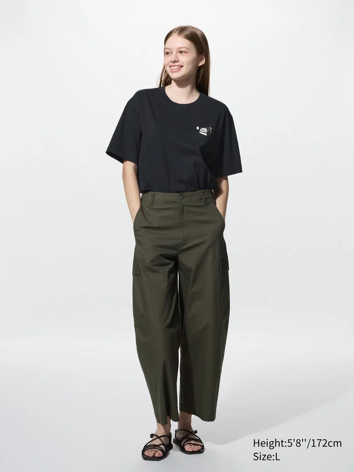 Футболка Uniqlo, с графическим принтом Black Clover, черная — фото 4