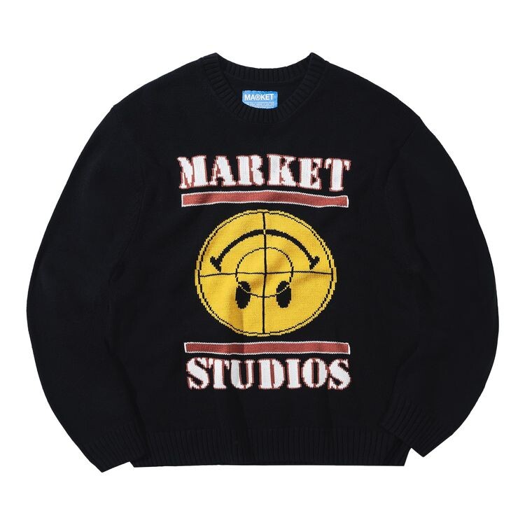 

Свитер Market Smiley Focus Sweater Black, черный