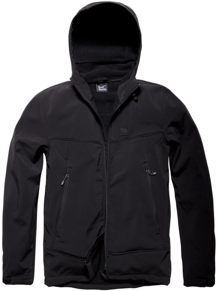 

Куртка софтшелл Vintage Industries Softshelljacke, черный