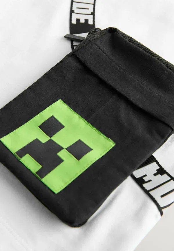 Комплект футболка и шорты с принтом Minecraft Regular Fit Next, белый, черный — фото 3